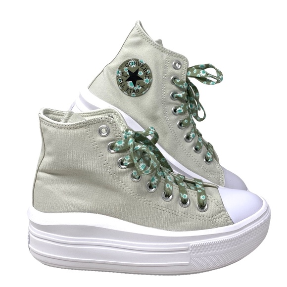 Converse Shoes - Converse Chuck Taylor Move Platform High Gray Women Canvas Size Sneakers A00838C